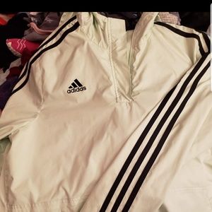 Teal womens adidas windbreaker